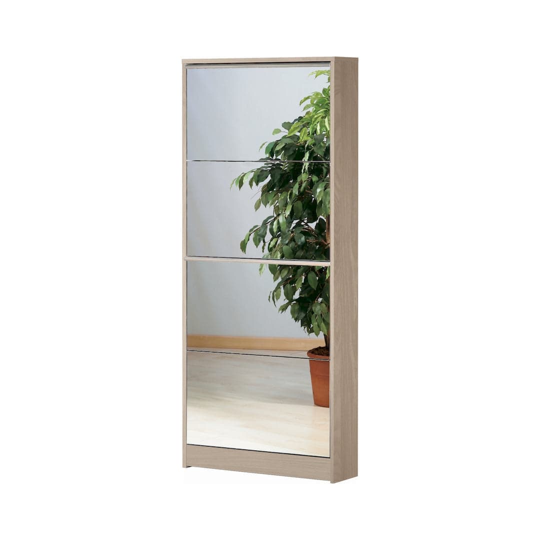 Scarpiera 4 ante a ribalta con specchio - 148 x 62 x 18 cm - 7