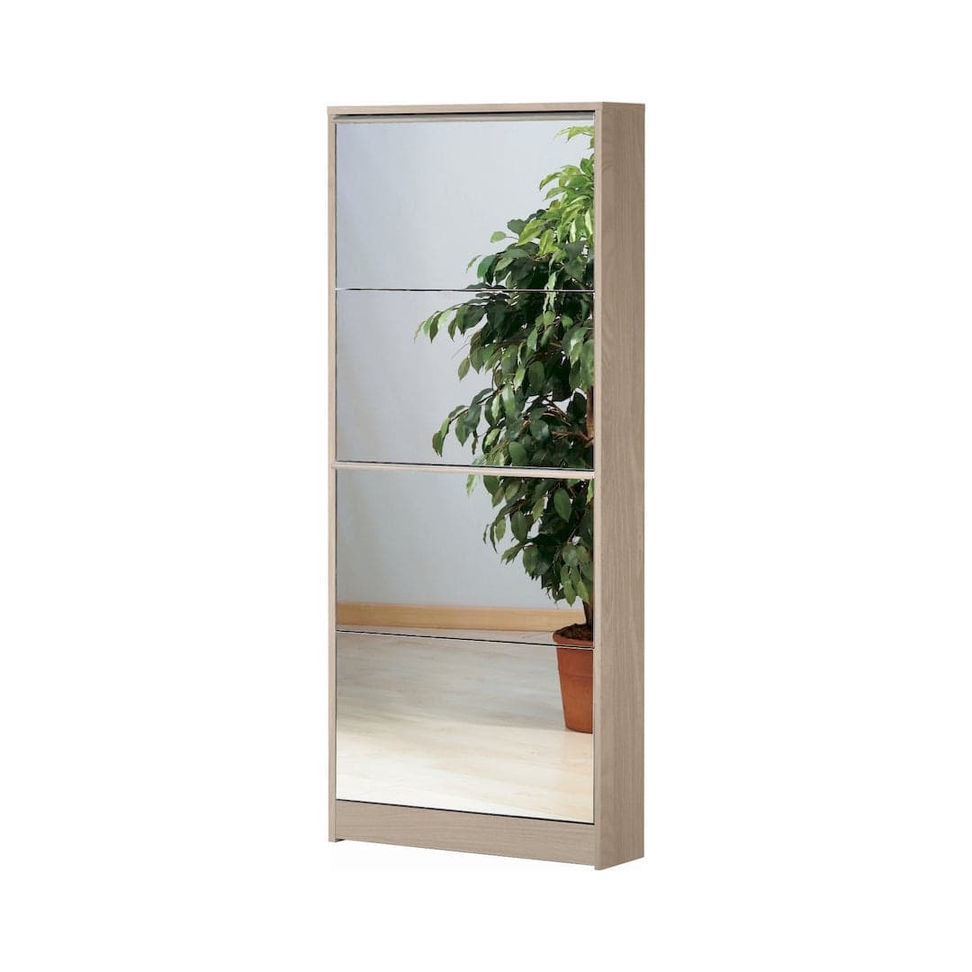 Scarpiera 4 ante a ribalta con specchio - 148 x 62 x 18 cm - 3