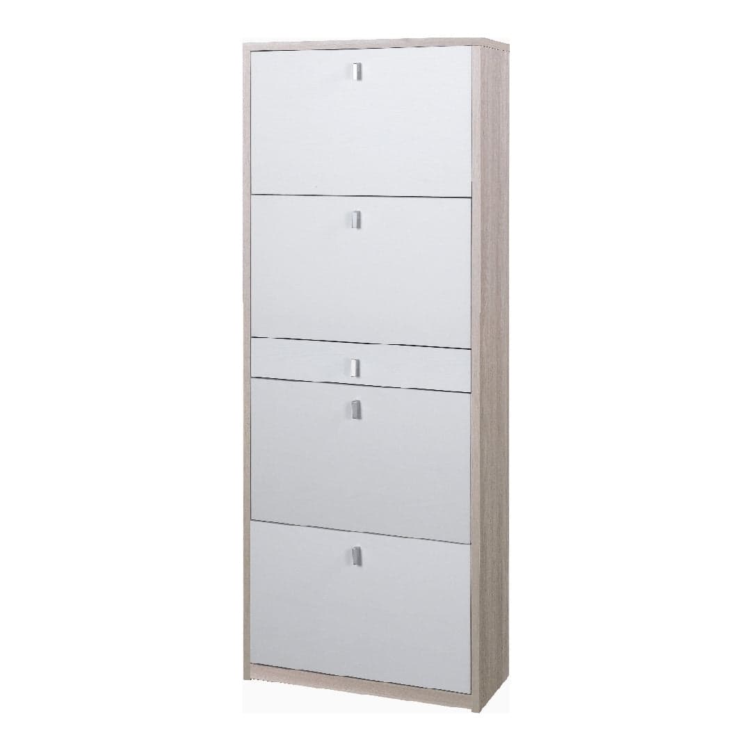 Scarpiera 4 ante e 1 cassetto a ribalta - 164 x 63 x 29 cm - 17