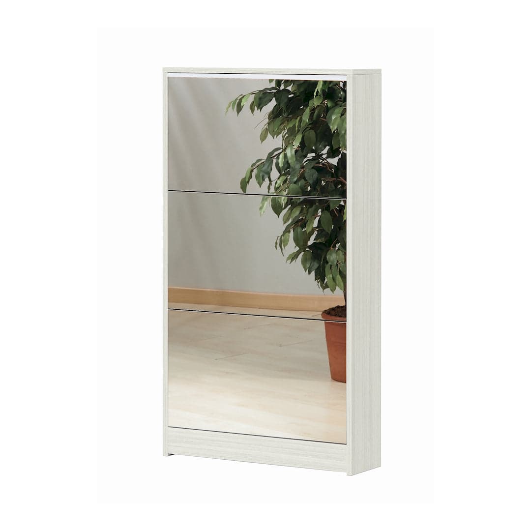 Scarpiera 3 ante a ribalta con specchio - 114 x 62 x 18 cm - 6