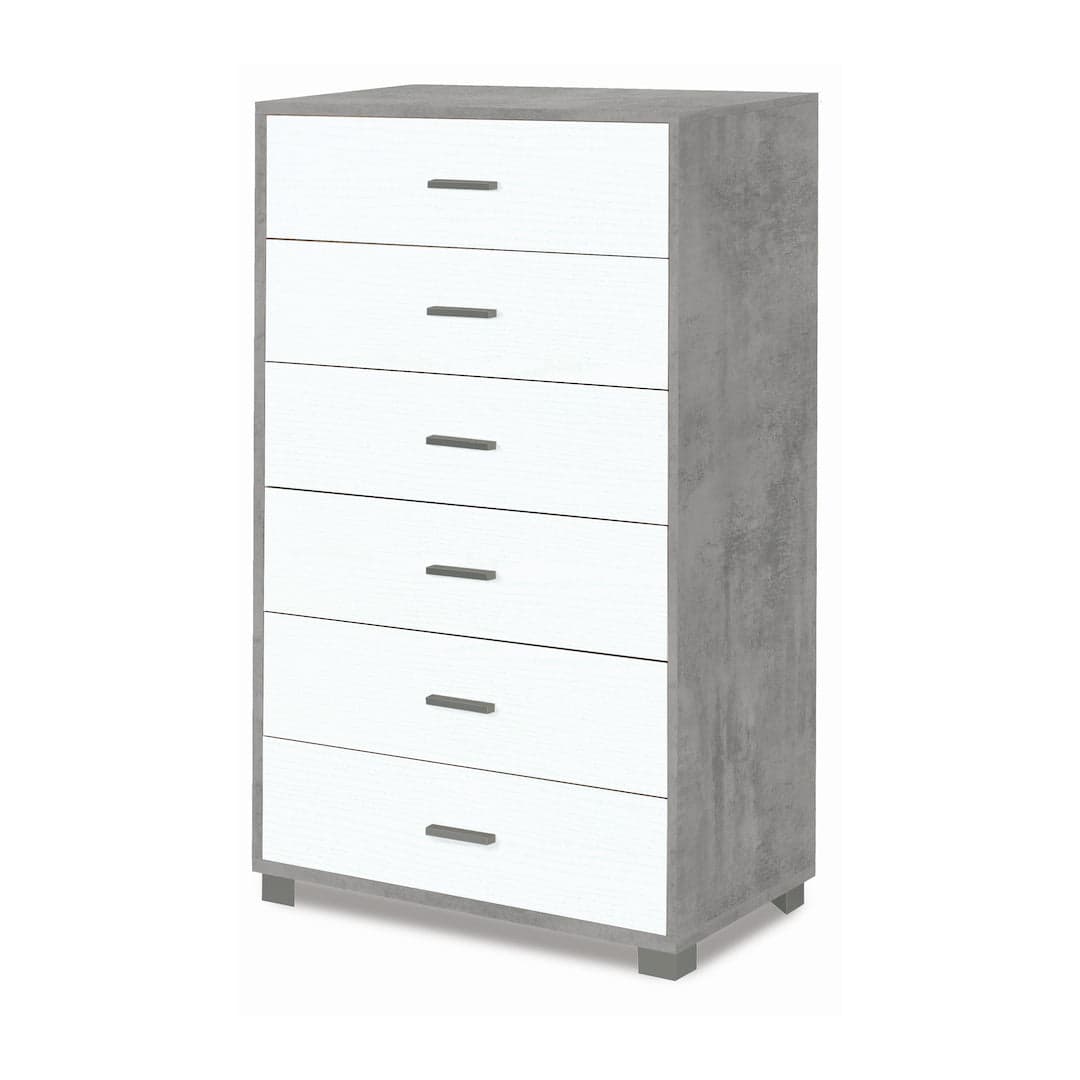 Cassettiera moderna 6 cassetti con ampia capacità – 80x47x124 cm - 26