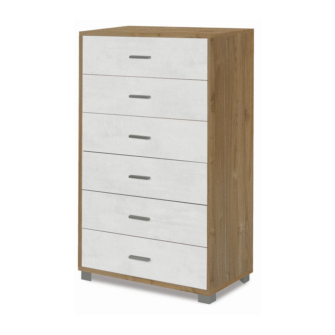 Cassettiera moderna 6 cassetti con ampia capacità – 80x47x124 cm - 30