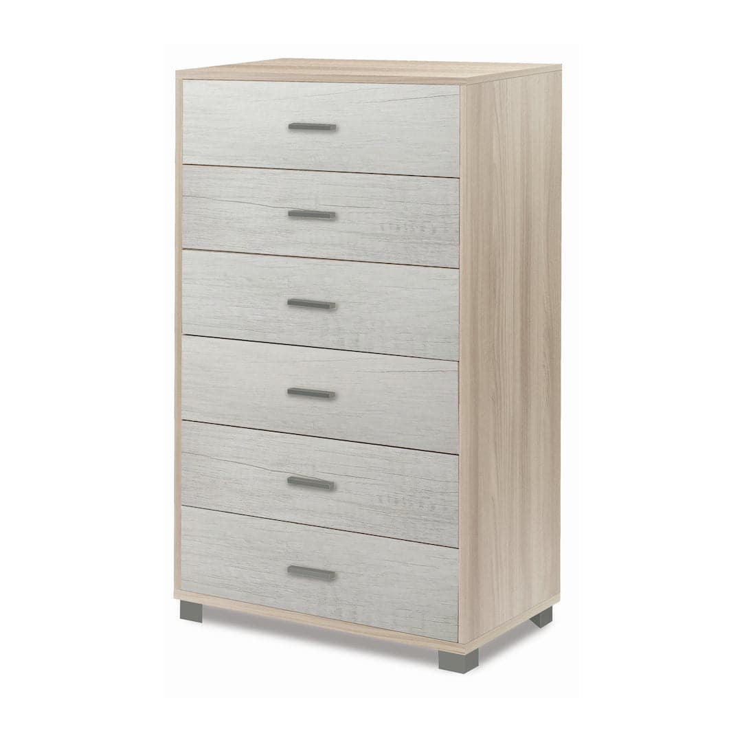 Cassettiera moderna 6 cassetti con ampia capacità – 80x47x124 cm - 34