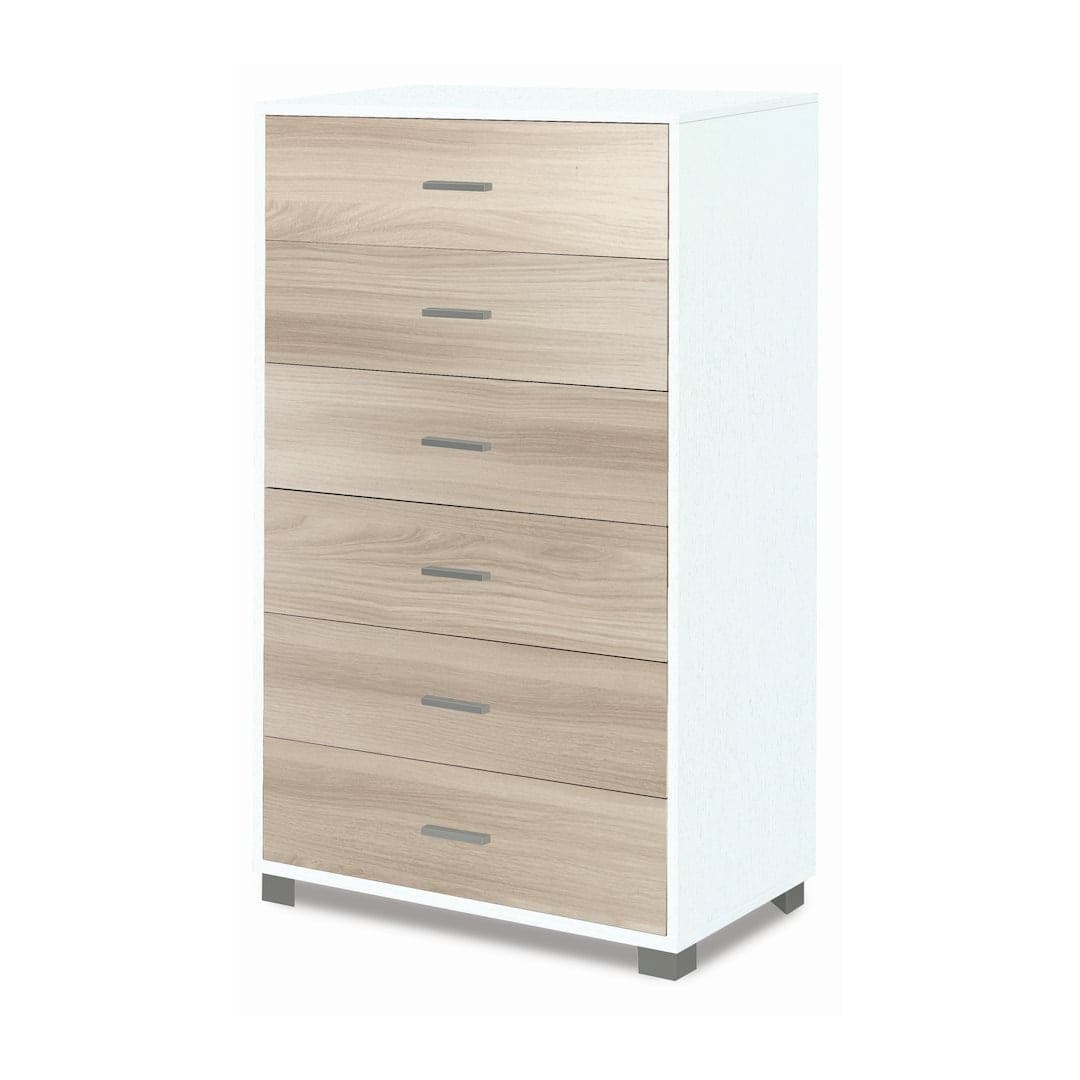 Cassettiera moderna 6 cassetti con ampia capacità – 80x47x124 cm - 3