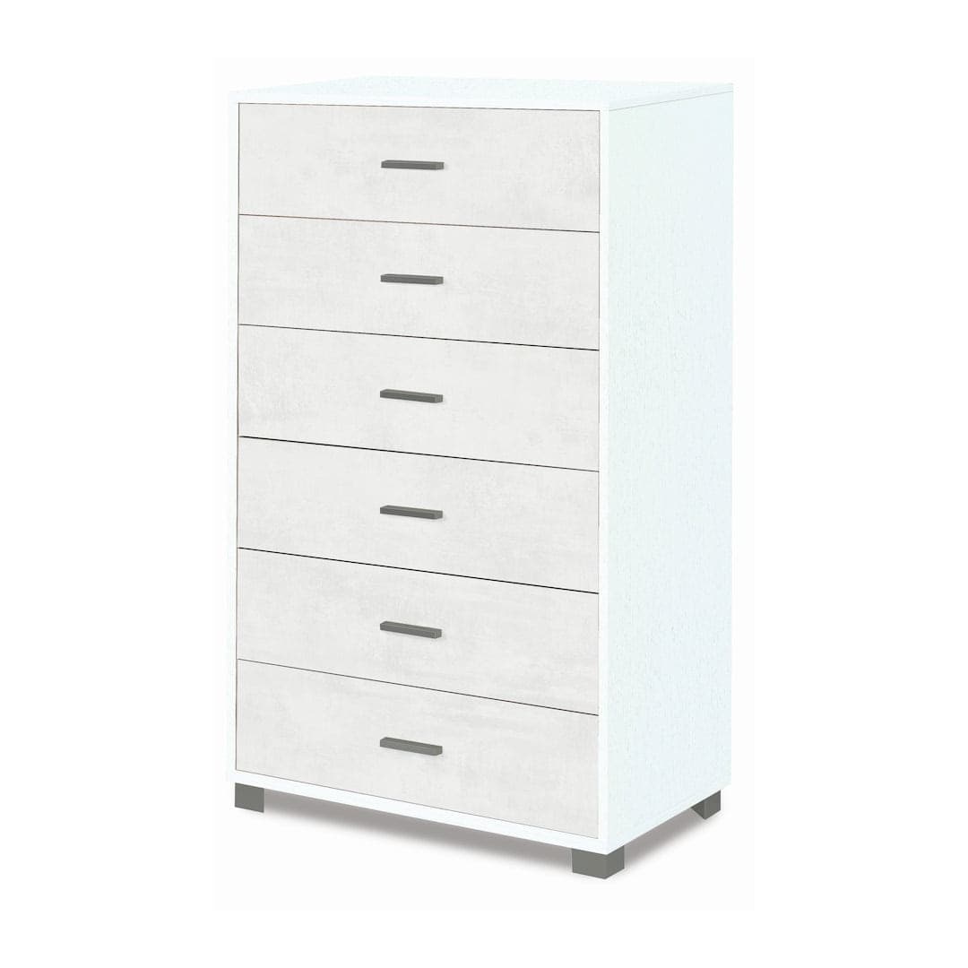 Cassettiera moderna 6 cassetti con ampia capacità – 80x47x124 cm - 4