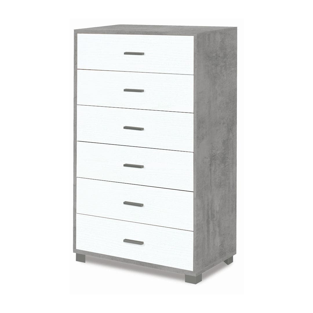 Cassettiera moderna 6 cassetti con ampia capacità – 80x47x124 cm - 6