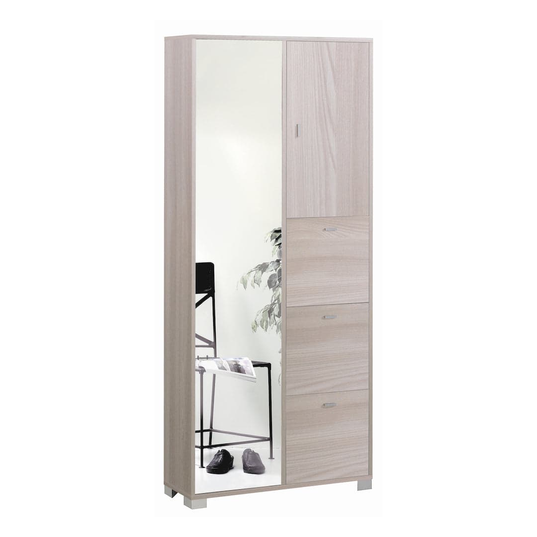 Armadio multifunzione 5 ante con scarpiera e anta a specchio – 83x29x190 cm - 8