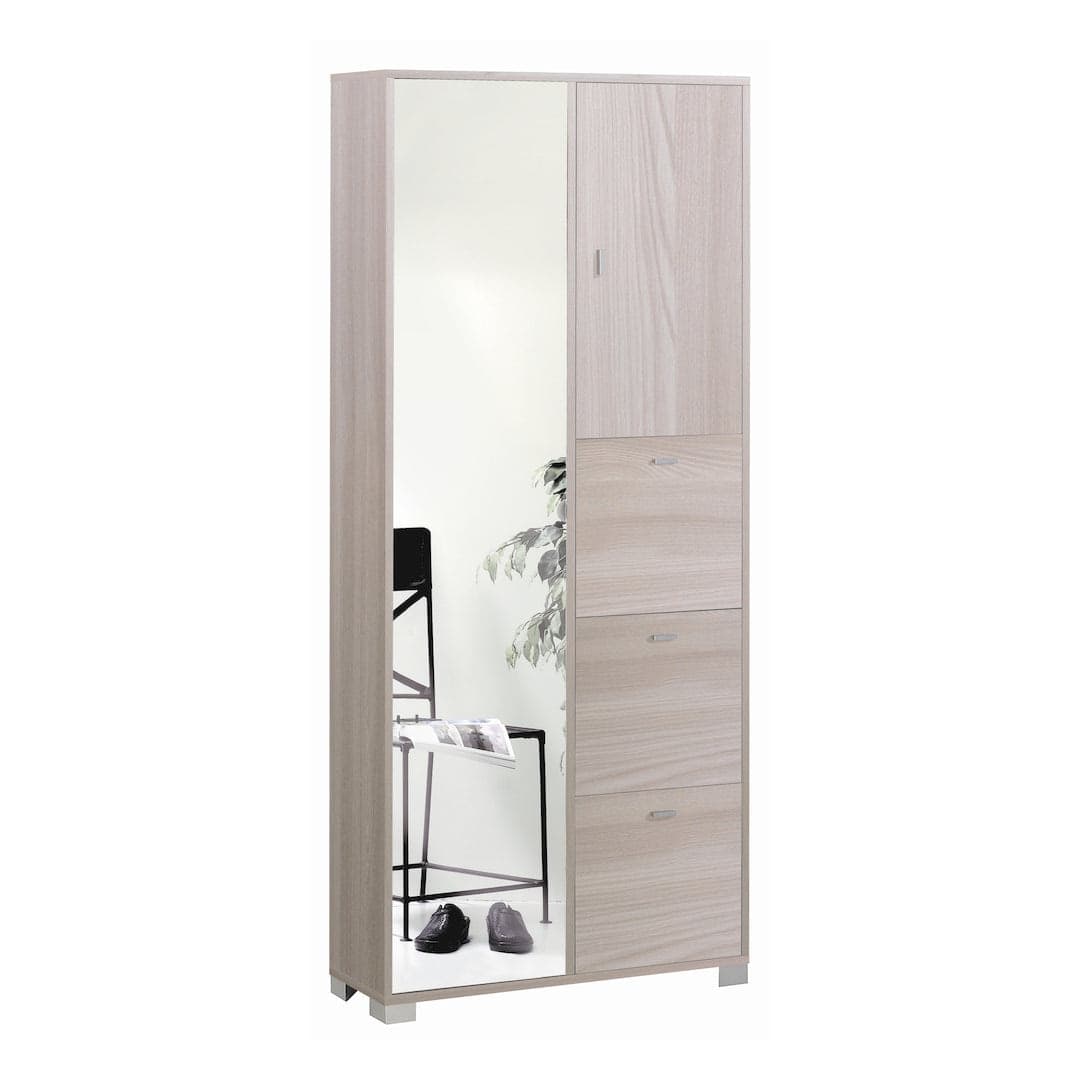 Armadio multifunzione 5 ante con scarpiera e anta a specchio – 83x29x190 cm - 3