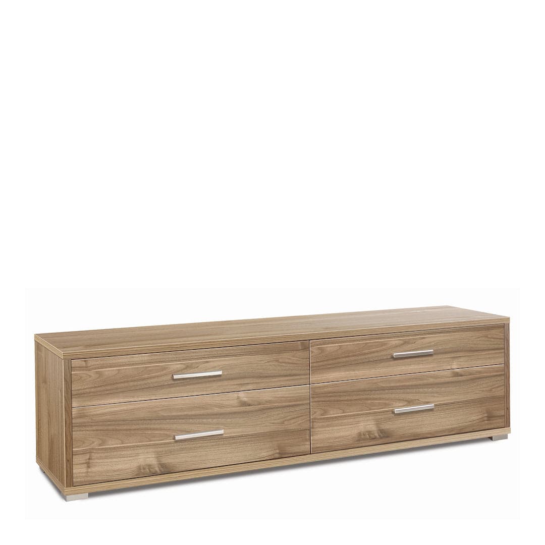 Cassettiera moderna 4 cassetti, minimal e ampia superficie d’appoggio – 179x47x50 cm - 17