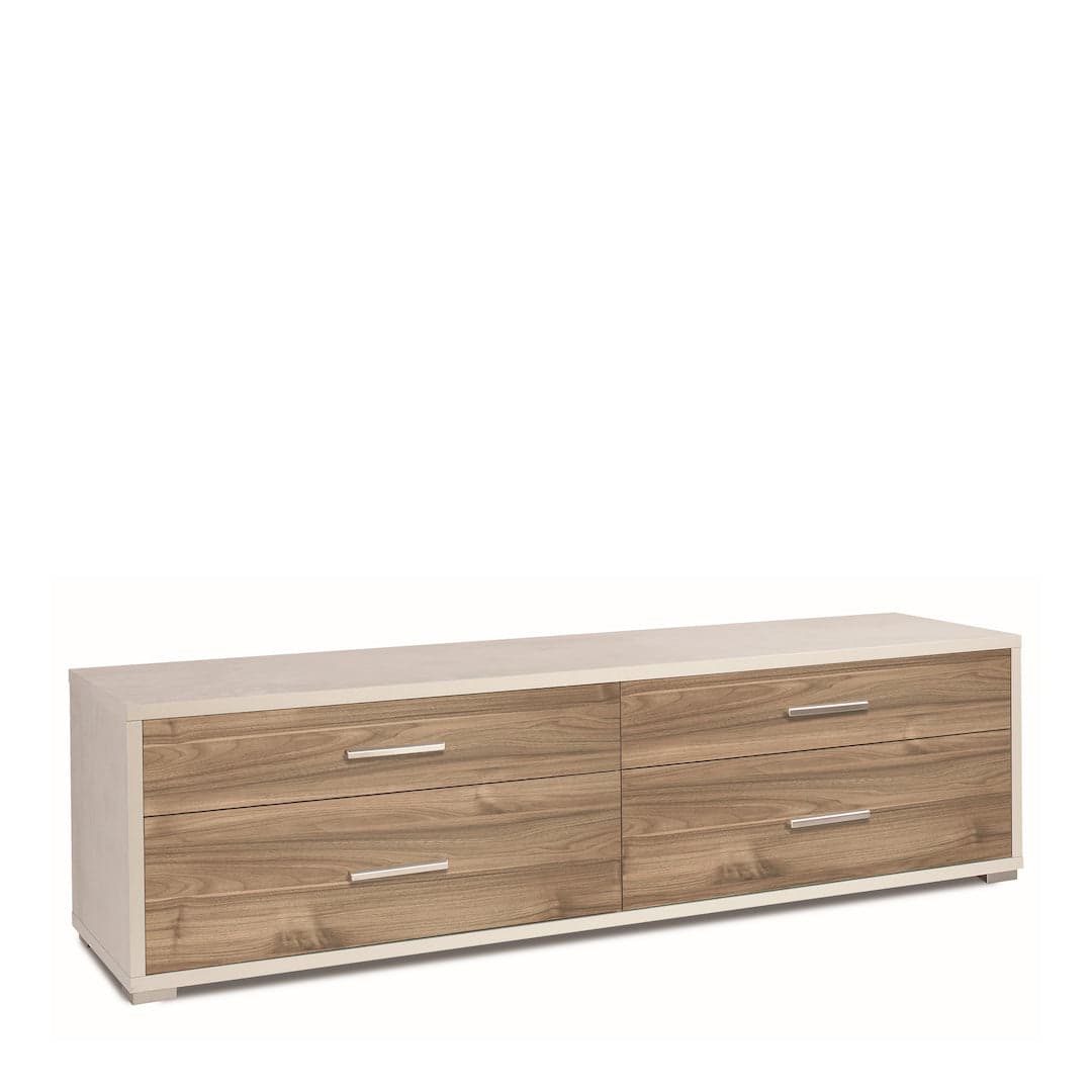 Cassettiera moderna 4 cassetti, minimal e ampia superficie d’appoggio – 179x47x50 cm - 21