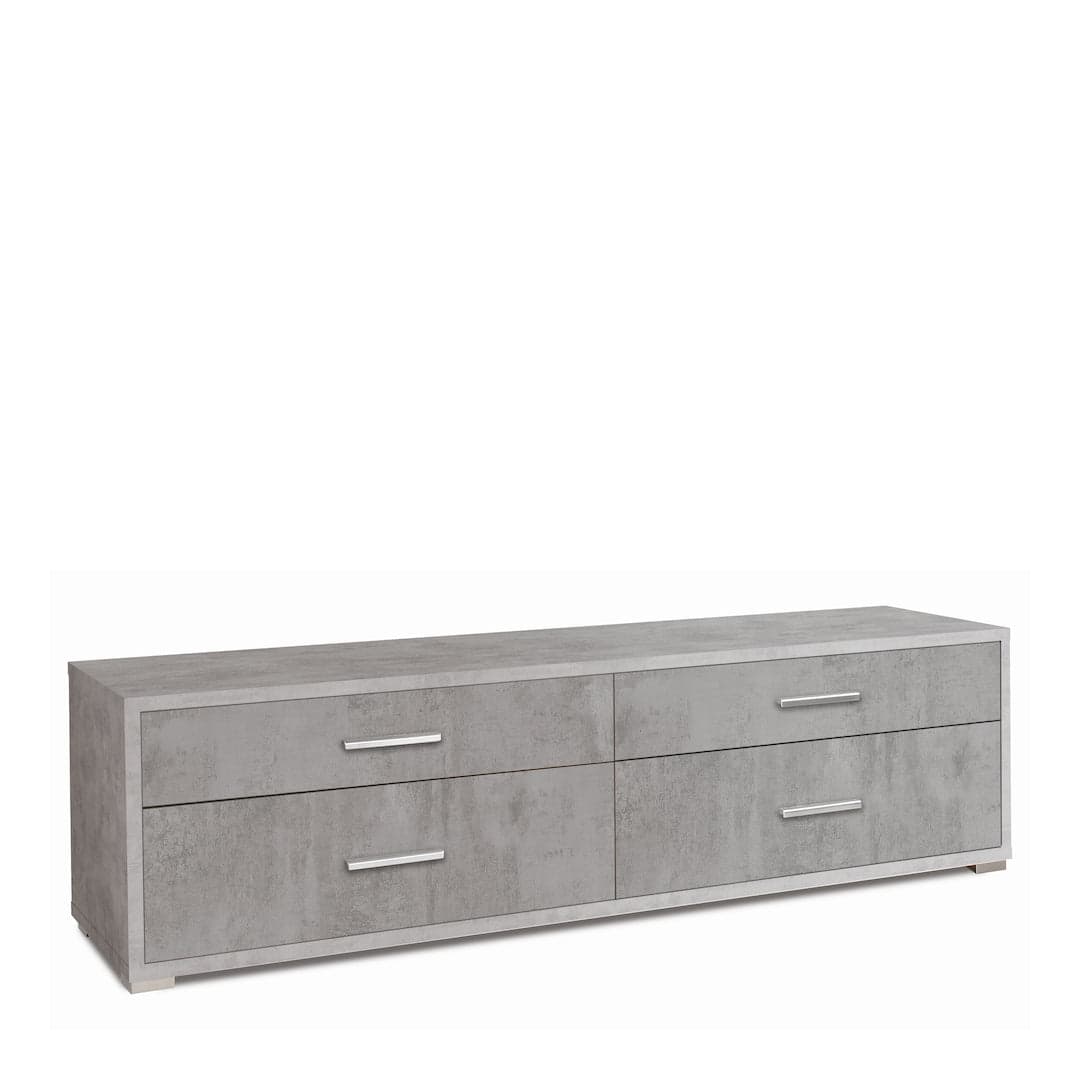 Cassettiera moderna 4 cassetti, minimal e ampia superficie d’appoggio – 179x47x50 cm - 15