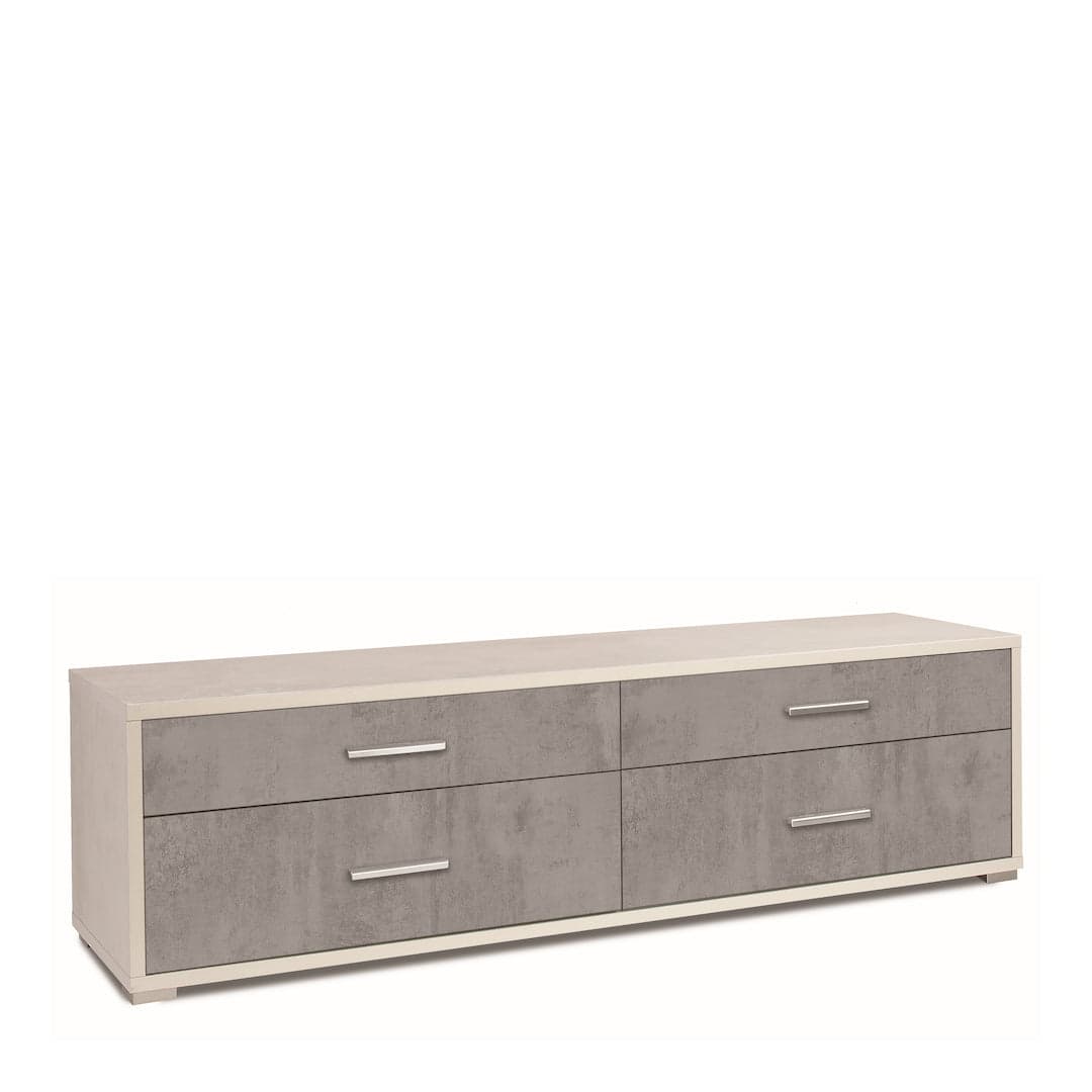 Cassettiera moderna 4 cassetti, minimal e ampia superficie d’appoggio – 179x47x50 cm - 20