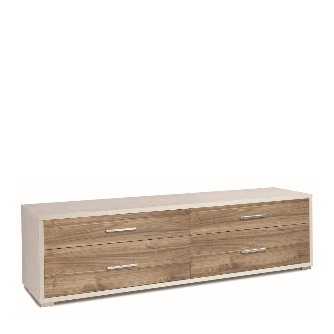 Cassettiera moderna 4 cassetti, minimal e ampia superficie d’appoggio – 179x47x50 cm - 8