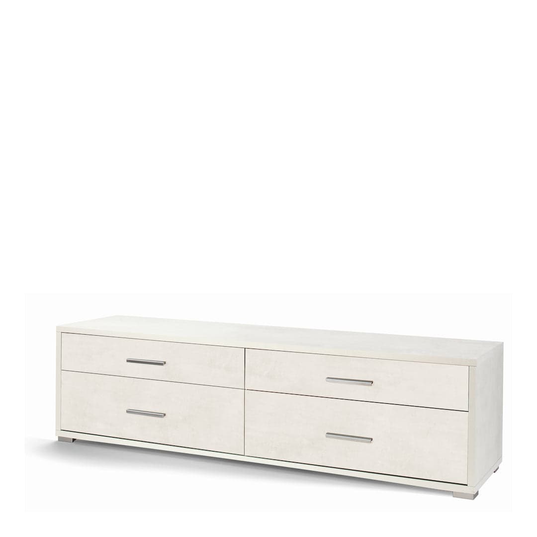 Cassettiera moderna a quattro cassetti ideale come porta TV - 50 x 179 x 47 cm - 23