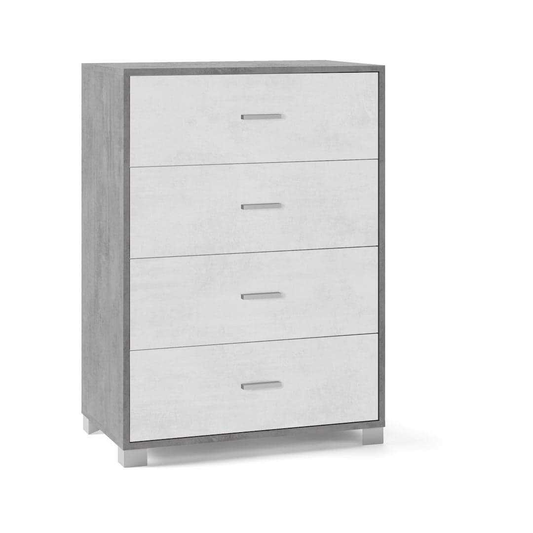 Cassettiera moderna 4 cassetti con design minimal e struttura resistente – 80x47x112 cm - 20