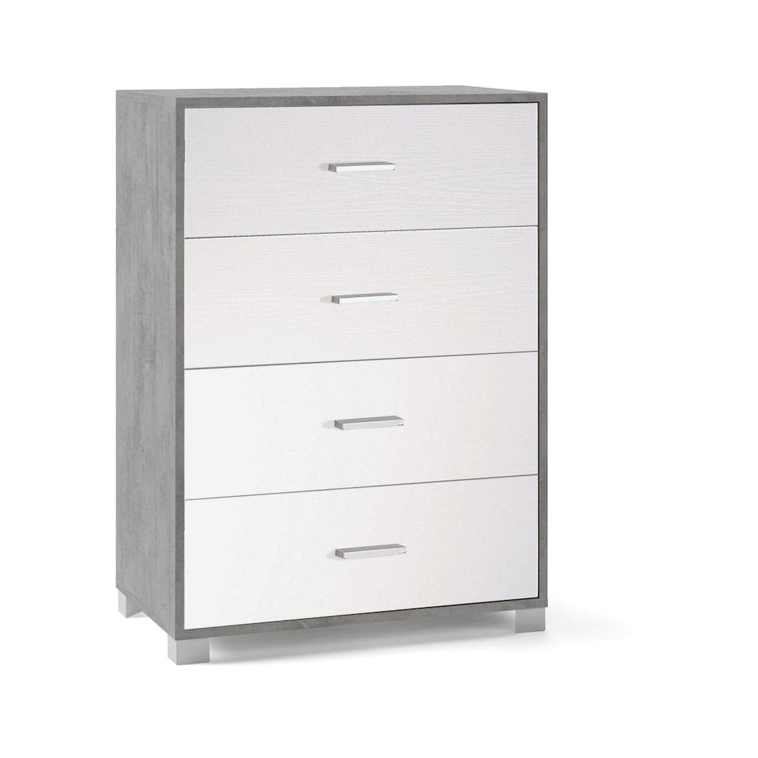Cassettiera moderna 4 cassetti con design minimal e struttura resistente – 80x47x112 cm - 2