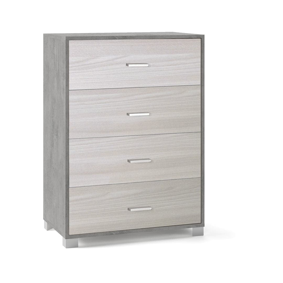 Cassettiera moderna 4 cassetti con design minimal e struttura resistente – 80x47x112 cm - 3