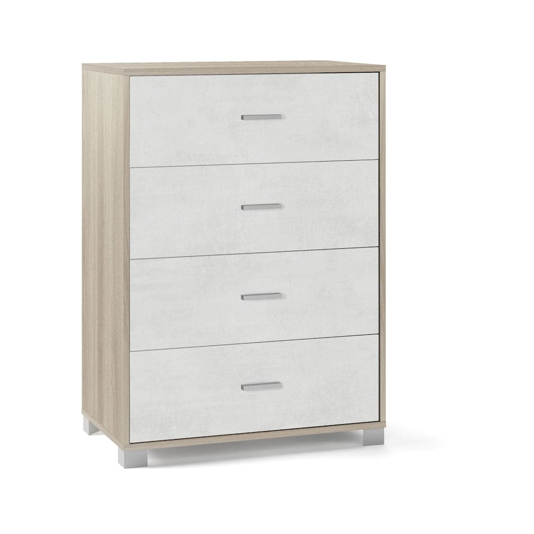 Cassettiera moderna 4 cassetti con design minimal e struttura resistente – 80x47x112 cm - 10