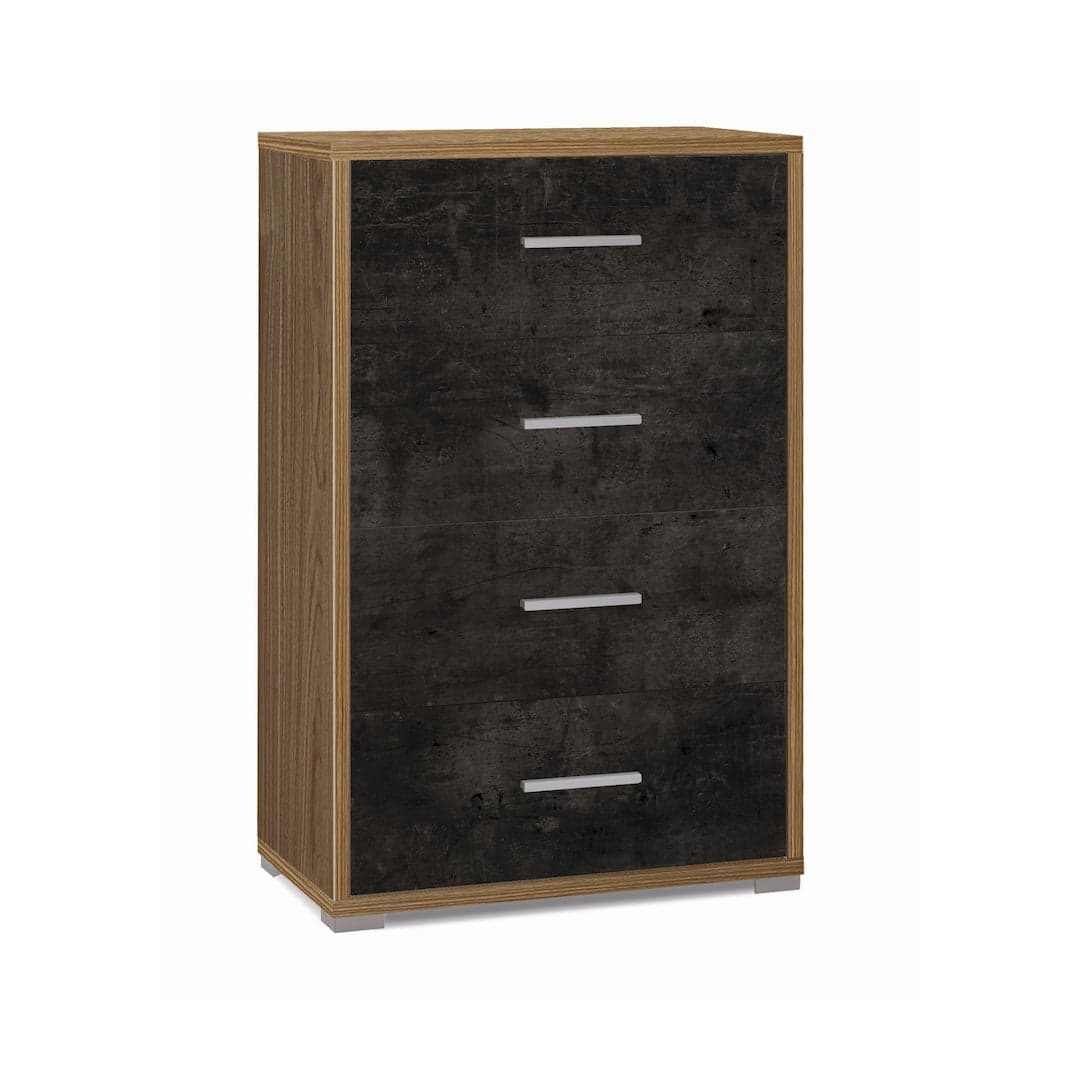 Cassettiera moderna 4 cassetti con ampio spazio contenitivo – 71x41x110 cm - 14