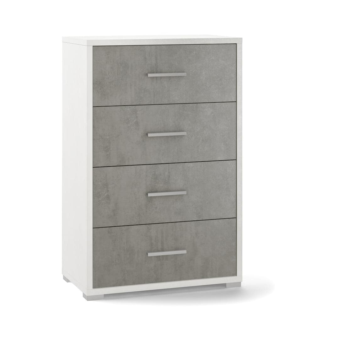Cassettiera moderna 4 cassetti con ampio spazio contenitivo – 71x41x110 cm - 6