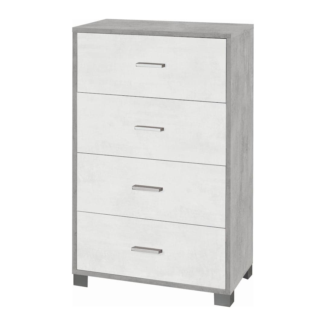 Cassettiera moderna 4 cassetti con struttura resistente – 70x41x112 cm - 11