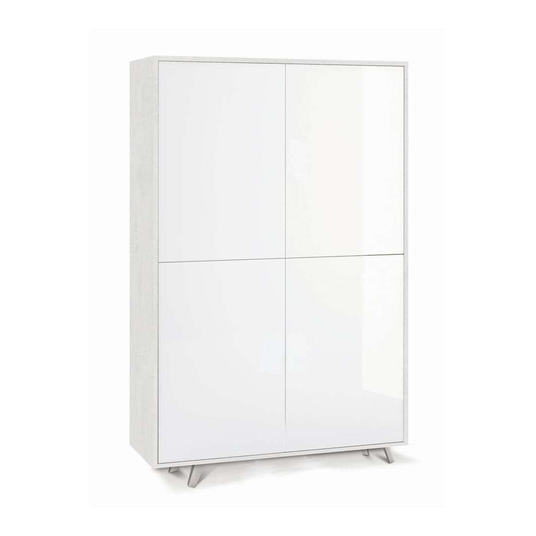 Madia moderna 4 ante con apertura push-pull – 108x41x161 cm - 29