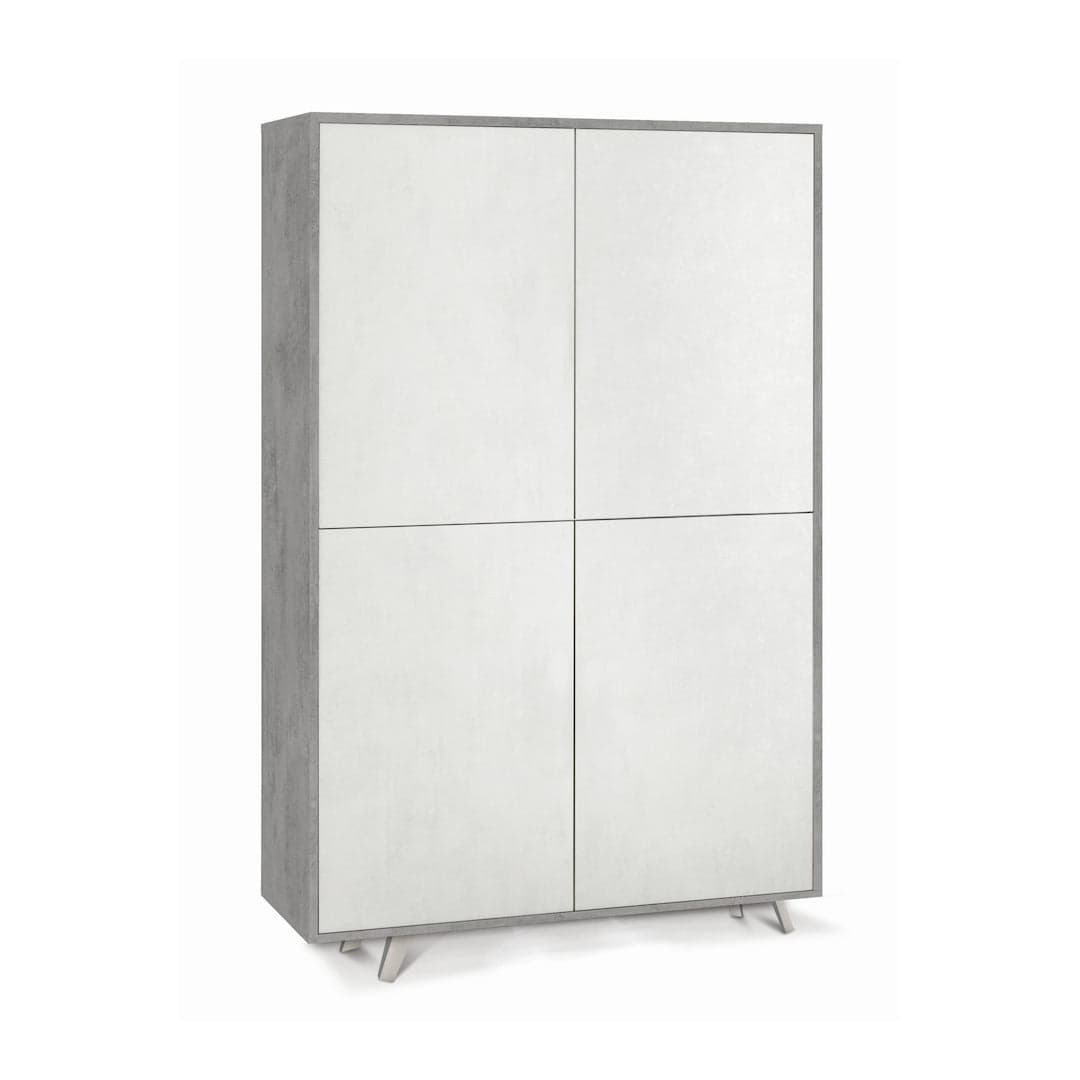 Madia moderna 4 ante con apertura push-pull – 108x41x161 cm - 19