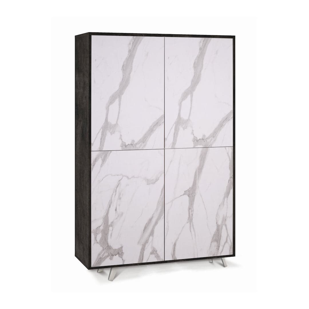 Madia moderna 4 ante con apertura push-pull – 108x41x161 cm - 21