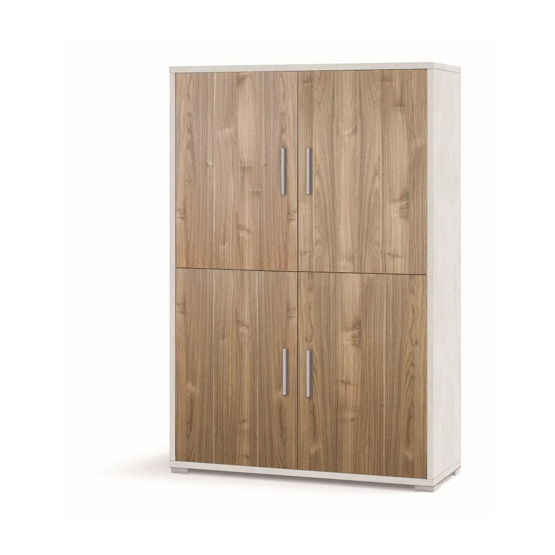 Armadio a quattro ante con ripiani regolabili - 161 x 108 x 41 cm - 7