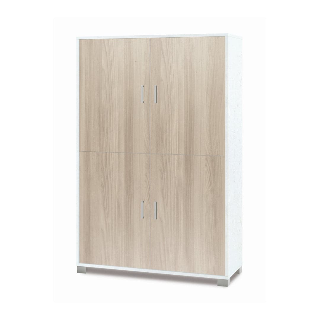 Armadio a quattro ante con ripiani regolabili - 162 x 107 x 41 cm - 21