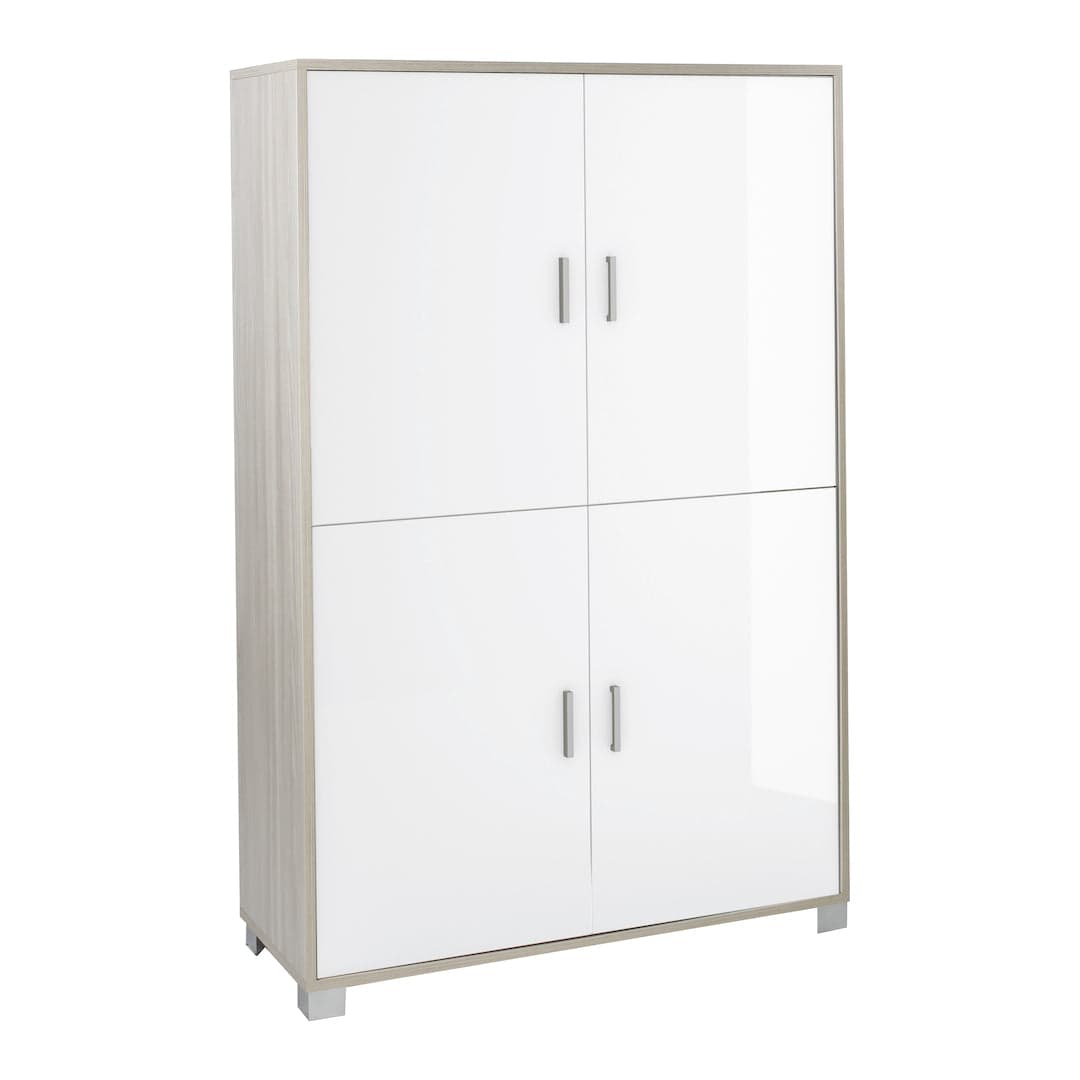 Armadio a quattro ante con ripiani regolabili - 162 x 107 x 41 cm - 26