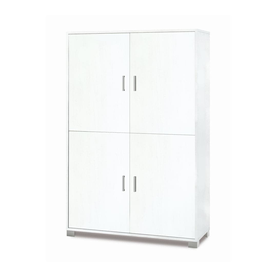 Armadio a quattro ante con ripiani regolabili - 162 x 107 x 41 cm - 19
