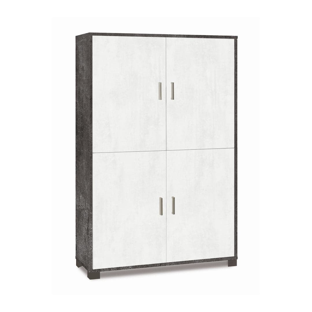 Armadio a quattro ante con ripiani regolabili - 162 x 107 x 41 cm - 30