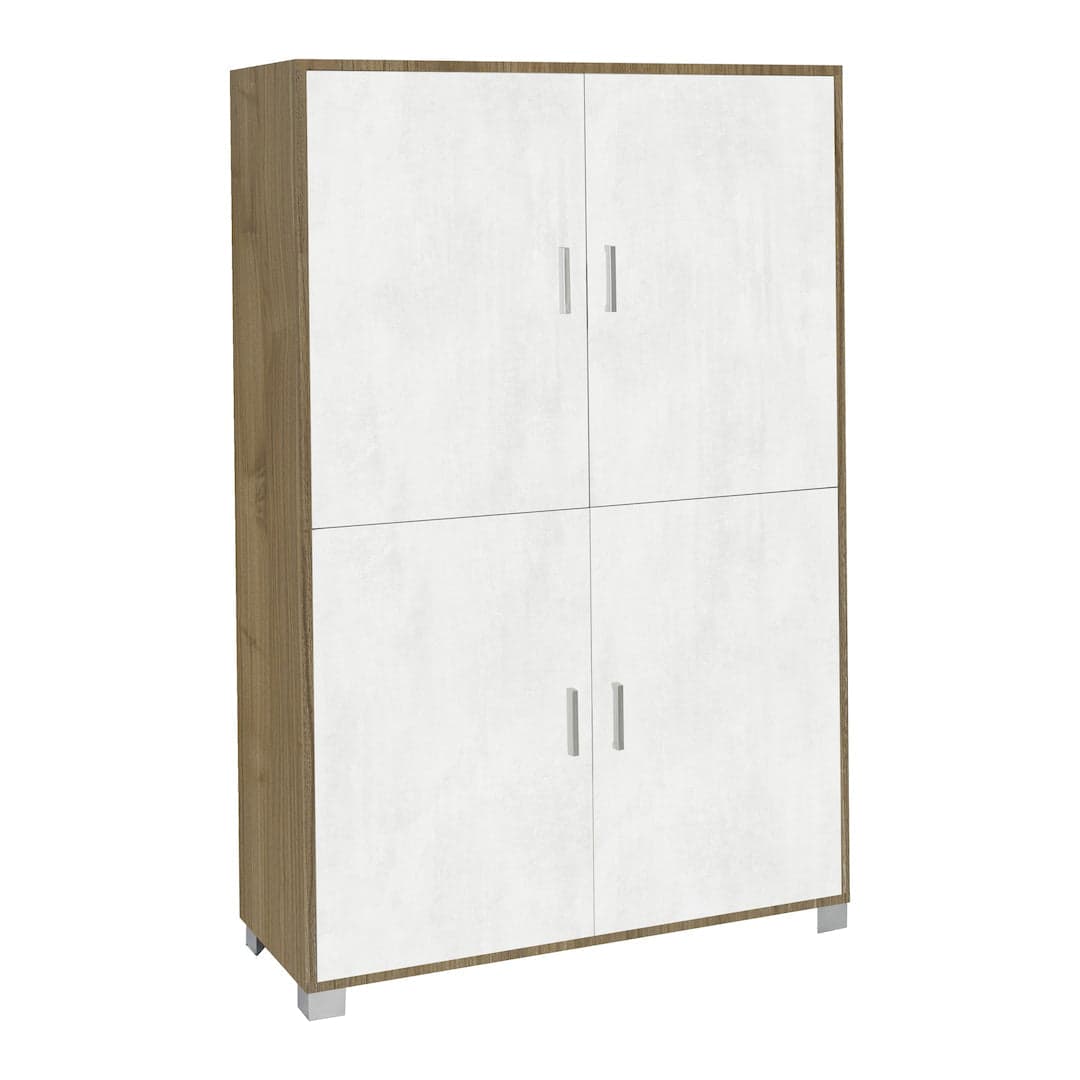 Armadio a quattro ante con ripiani regolabili - 162 x 107 x 41 cm - 25