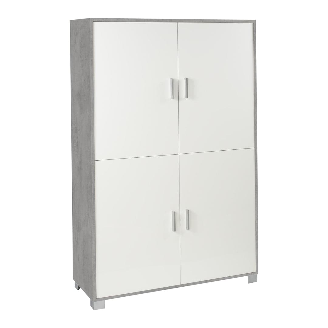 Armadio a quattro ante con ripiani regolabili - 162 x 107 x 41 cm - 23