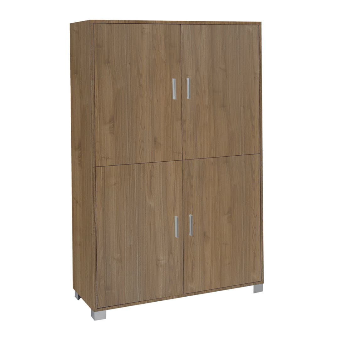Armadio a quattro ante con ripiani regolabili - 162 x 107 x 41 cm - 24