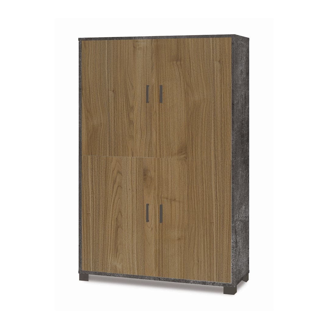 Armadio a quattro ante con ripiani regolabili - 162 x 107 x 41 cm - 13