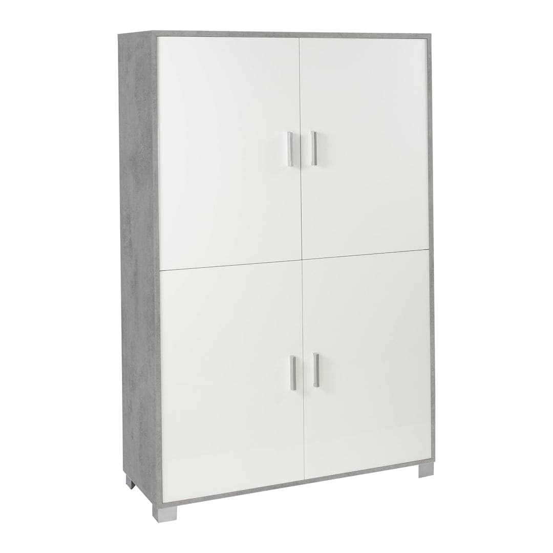 Armadio a quattro ante con ripiani regolabili - 162 x 107 x 41 cm - 4