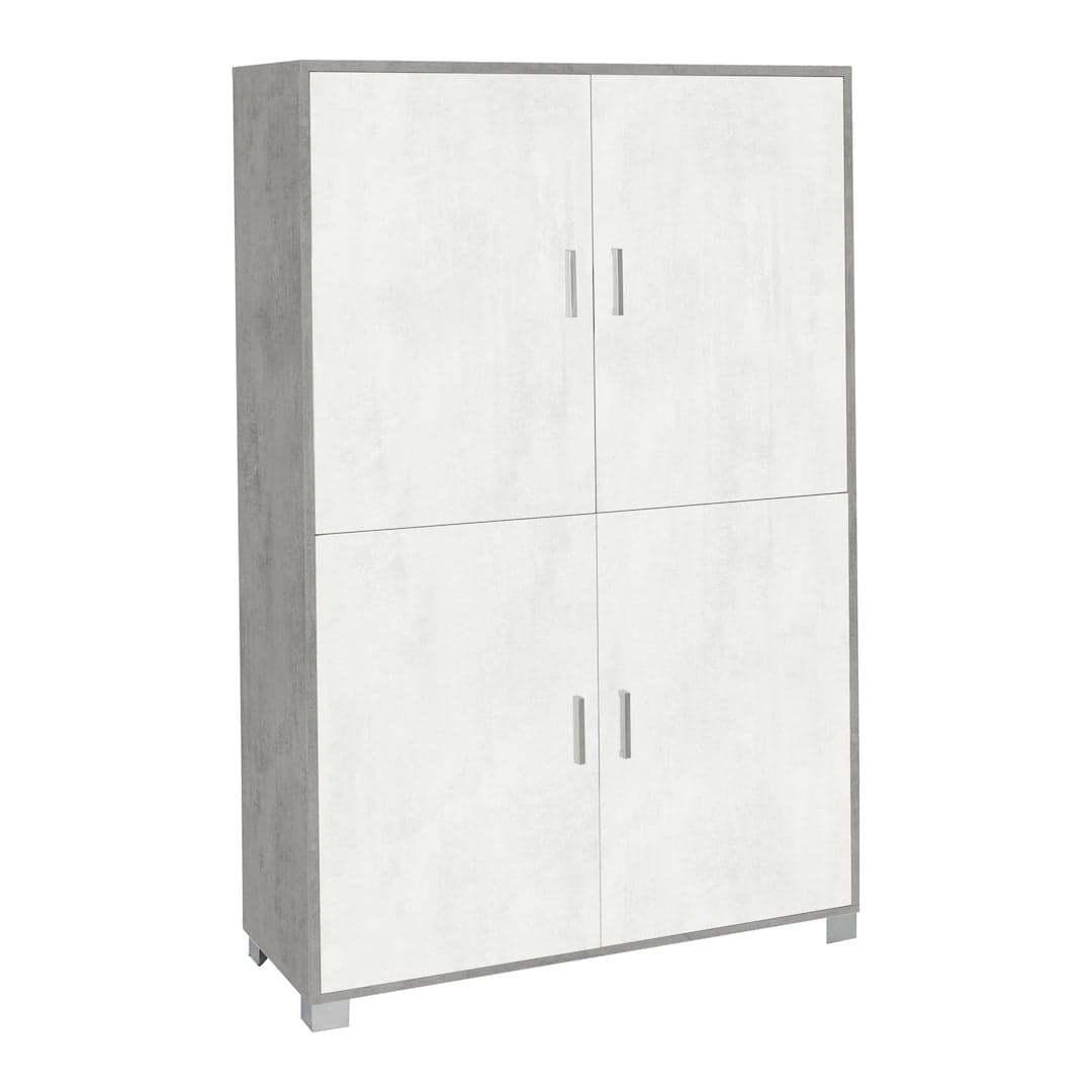 Armadio a quattro ante con ripiani regolabili - 162 x 107 x 41 cm - 5