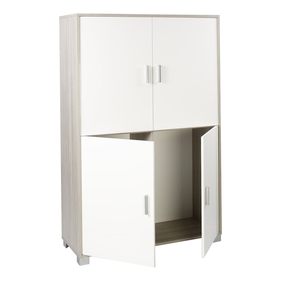 Armadio a quattro ante con ripiani regolabili - 162 x 107 x 41 cm - 9
