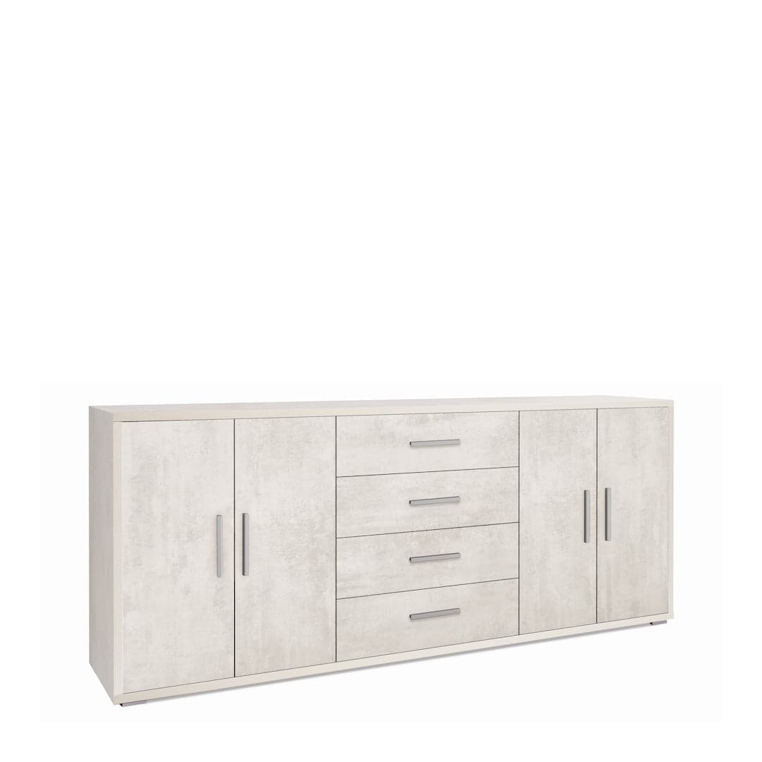 Madia a quattro ante e quattro cassetti - 84 x 203 x 41 cm - 21