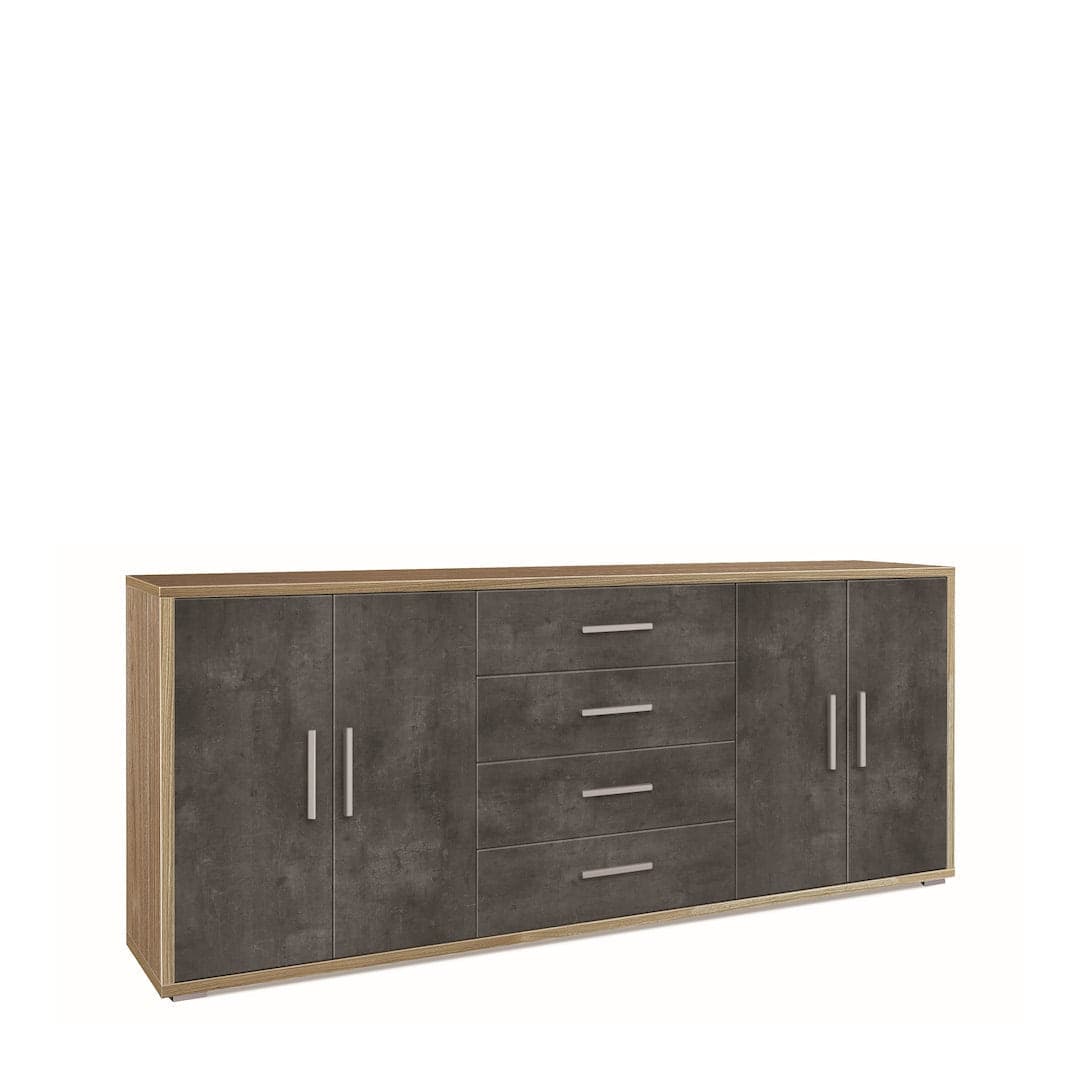 Madia a quattro ante e quattro cassetti - 84 x 203 x 41 cm - 5