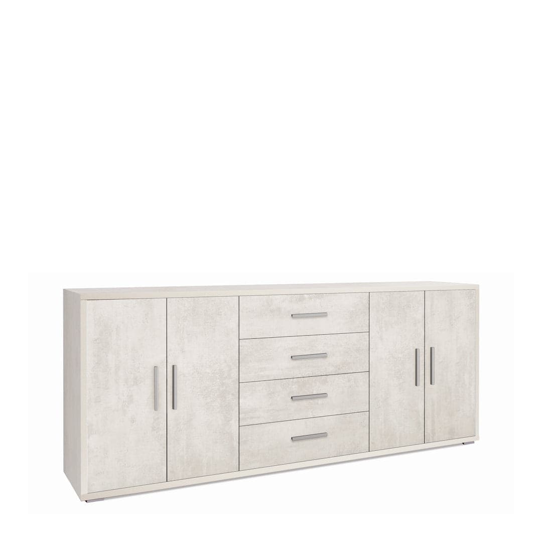 Madia a quattro ante e quattro cassetti - 84 x 203 x 41 cm - 10