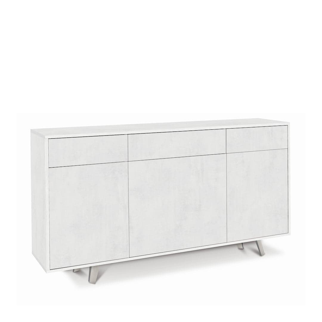 Madia moderna 3 ante con 3 cassetti push-pull – 164x41x92 cm - 33