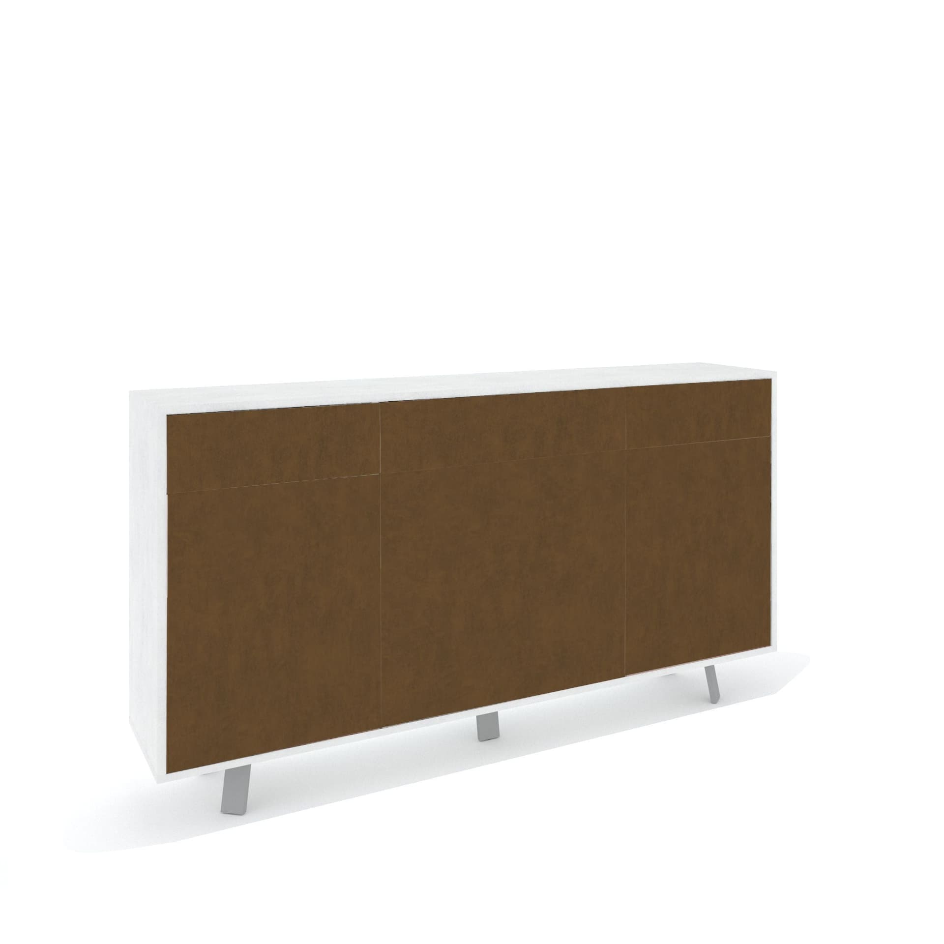 Madia moderna 3 ante con 3 cassetti push-pull – 164x41x92 cm - 35