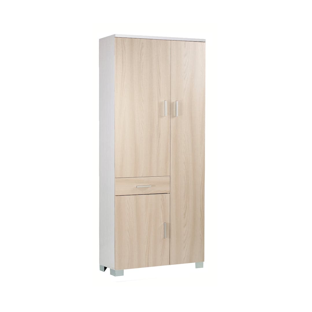 Mobile guardaroba 3 ante con 1 cassetto, finitura moderna - 77 x 34 x 179 cm - 11