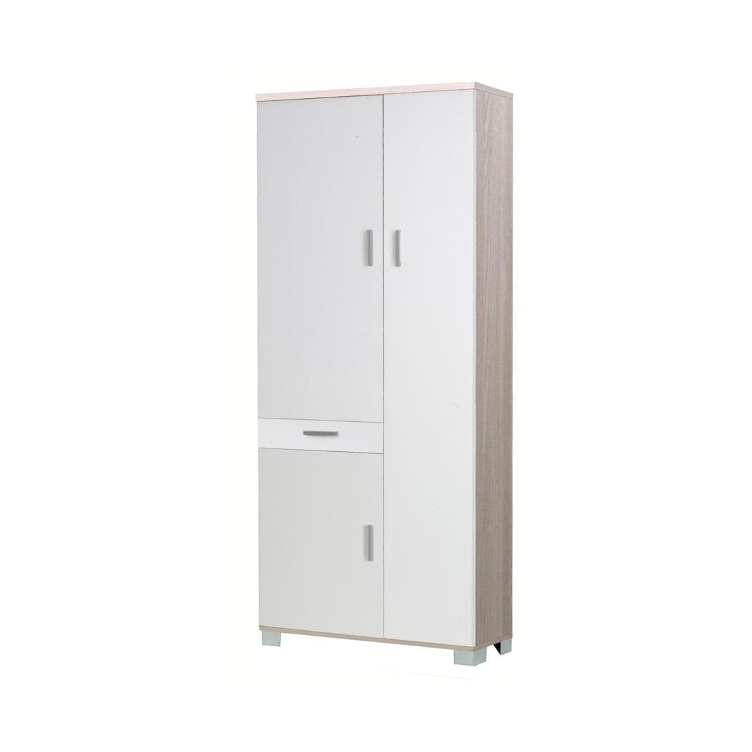 Mobile guardaroba 3 ante con 1 cassetto, finitura moderna - 77 x 34 x 179 cm - 3