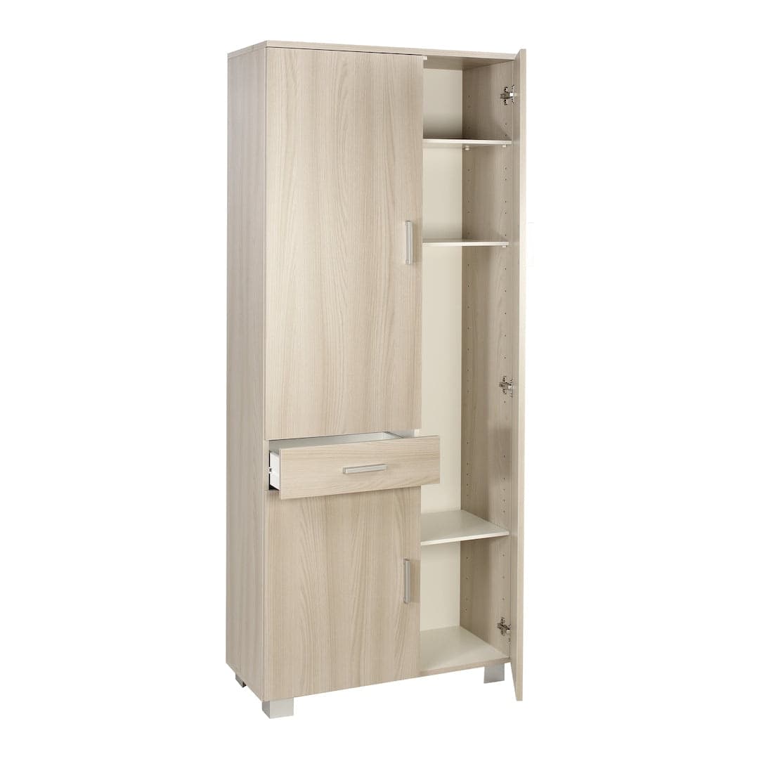 Mobile guardaroba 3 ante con 1 cassetto, finitura moderna - 77 x 34 x 179 cm - 6
