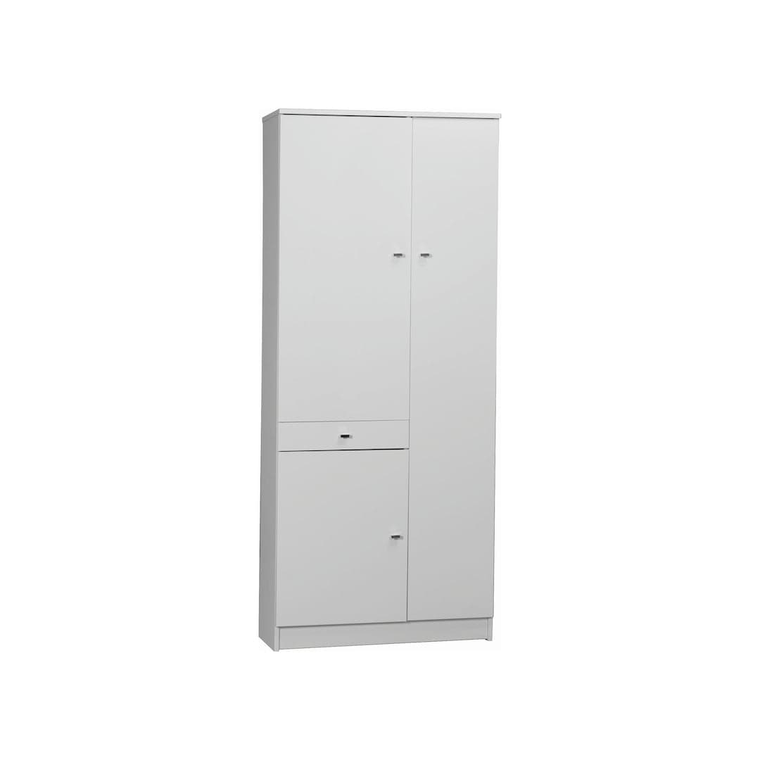 Mobile a 3 ante con cassetto laccato lucido e 6 ripiani regolabili – 77 x 34 x 183 cm - 3