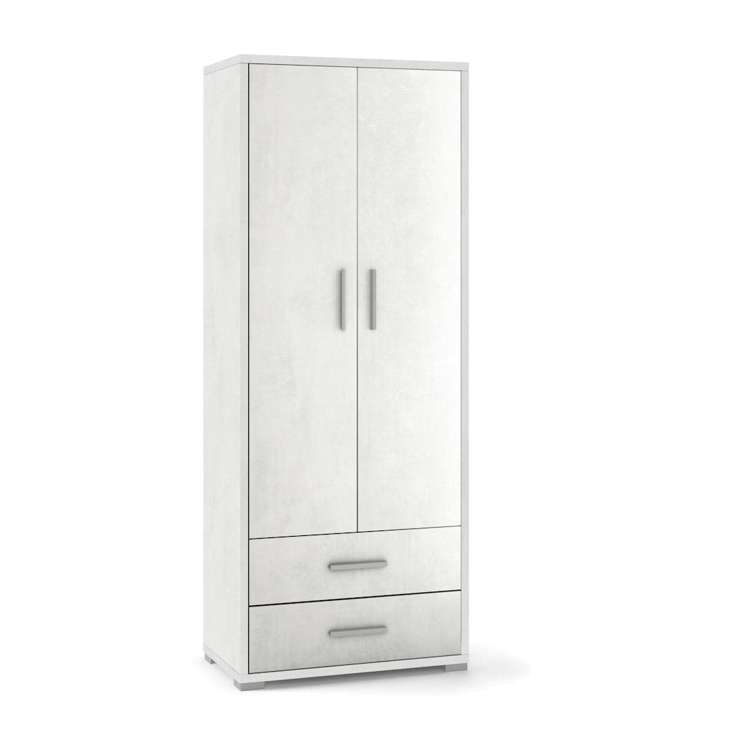 Mobile a 2 ante e 2 cassetti con ripiani fissi e regolabili – 71 x 41 x 182 cm - 19